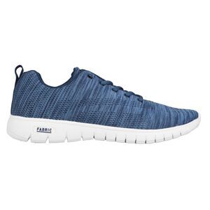 Fabric Unisex Adult Flyer Woven Stripes Sneakers / Blue